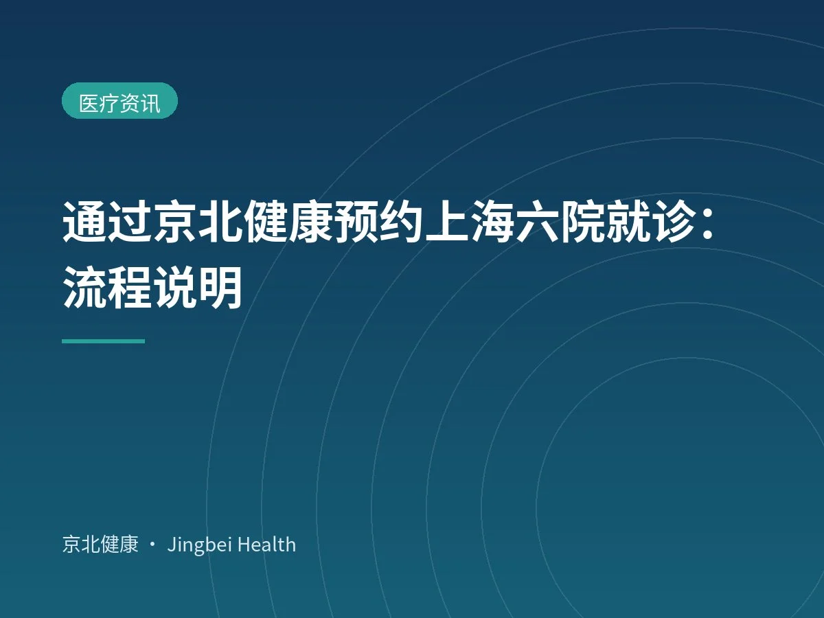 通过京北健康预约上海六院就诊：流程说明